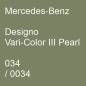 Preview: Mercedes-Benz, Designo Vari-Color III Pearl, 034 / 0034.